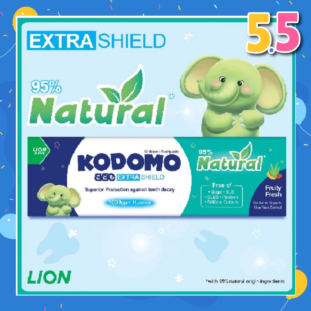 Kodomo Extra Shield Children's Toothpaste 40g (Natural Fruity Fresh)