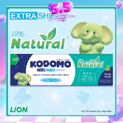 KODOMO - Kodomo Extra Shield Children's Toothpaste 40g (Natural Fruity Fresh)