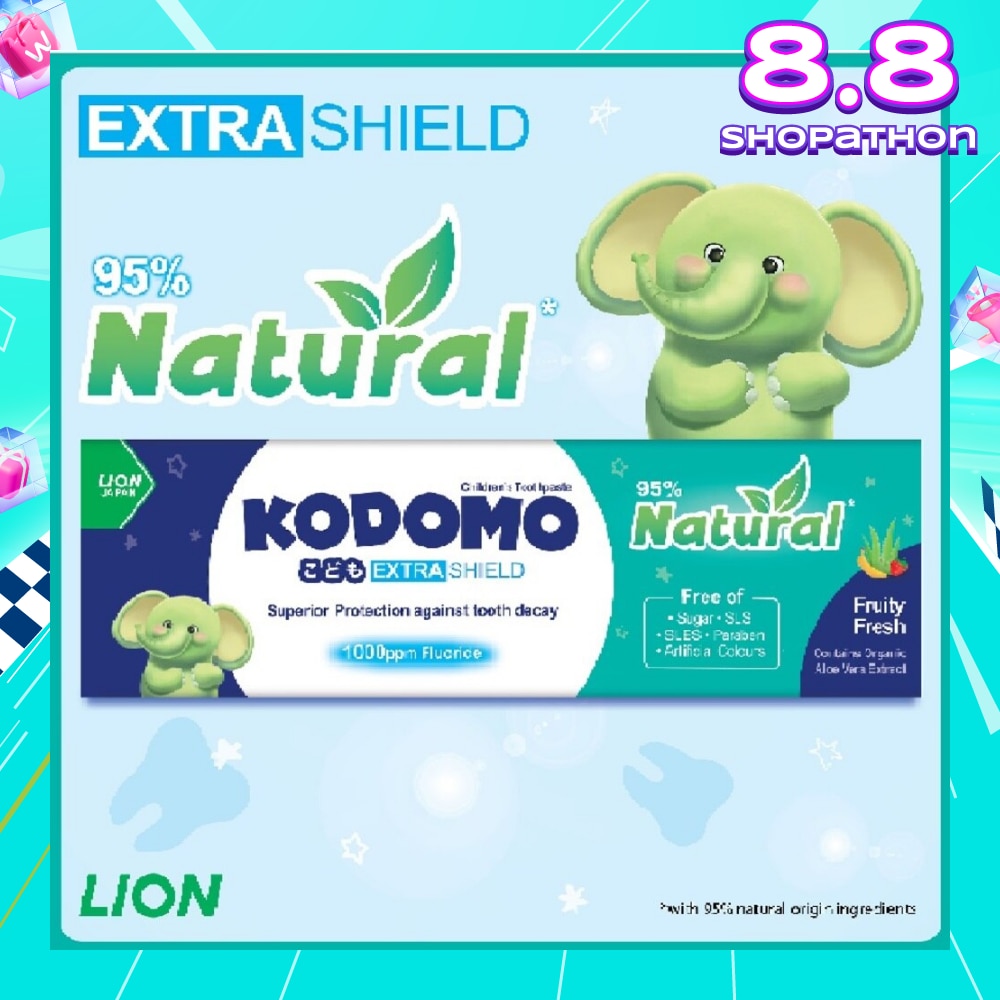 Kodomo Extra Shield Children's Toothpaste 40g (Natural Fruity Fresh)