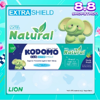 KODOMO Kodomo Extra Shield Children's Toothpaste 40g (Natural Fruity Fresh)