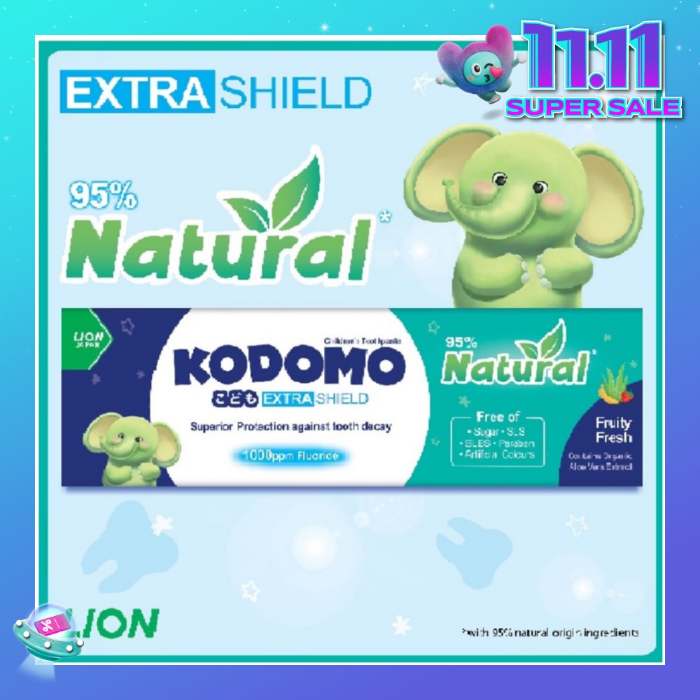 Kodomo Extra Shield Children's Toothpaste 40g (Natural Fruity Fresh)