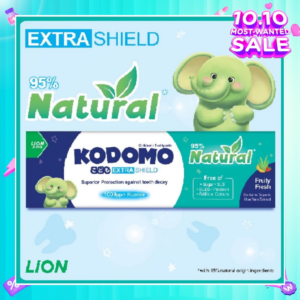Kodomo Extra Shield Children's Toothpaste 40g (Natural Fruity Fresh)