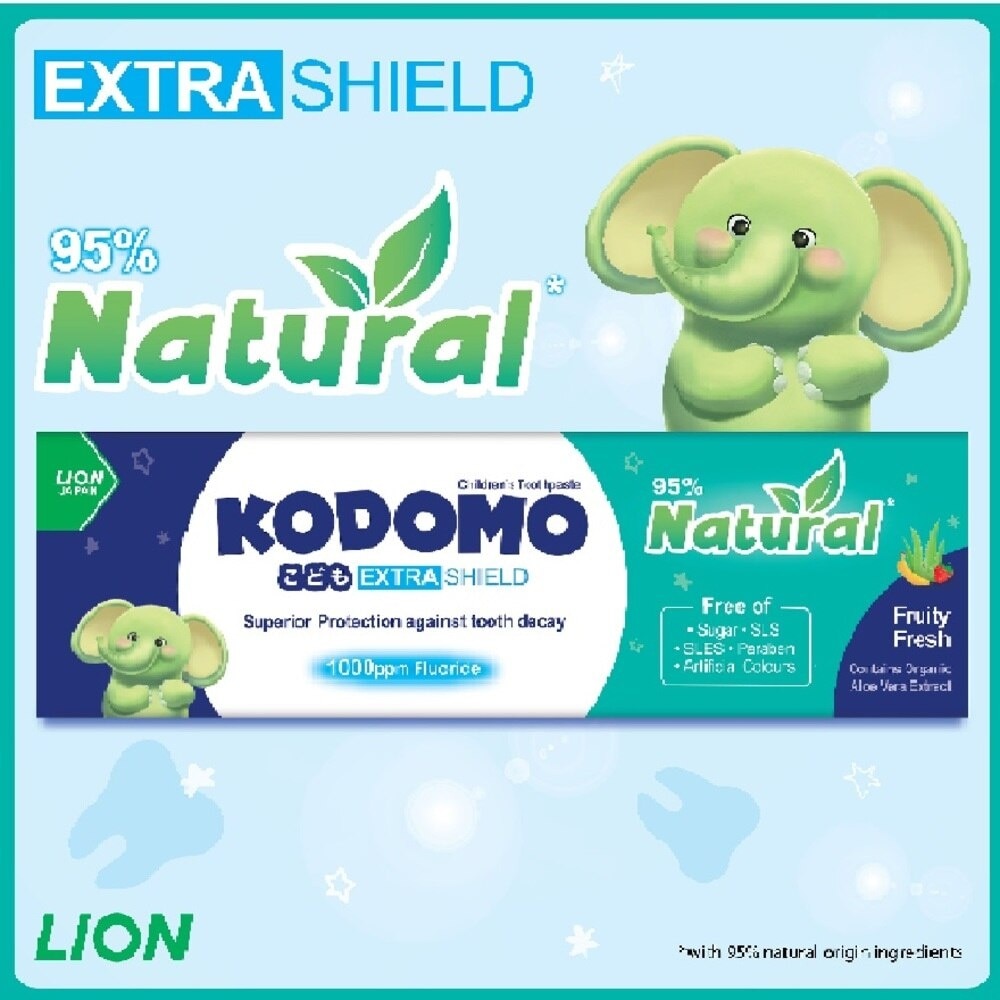 Kodomo Extra Shield Children's Toothpaste 40g (Natural Fruity Fresh)