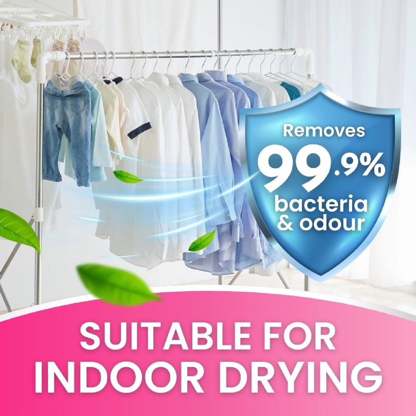 Laundry Fabric Softener White Tea Jumbo Refill Pack 1300ml