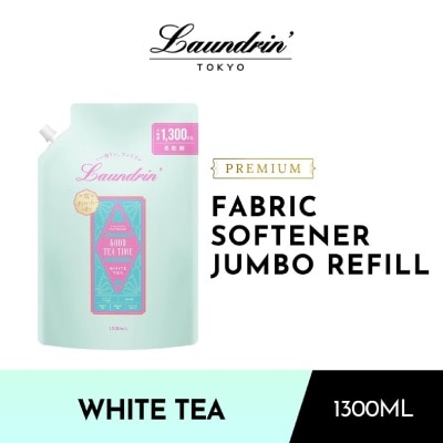 LAUNDRIN - Laundry Fabric Softener White Tea Jumbo Refill Pack 1300ml
