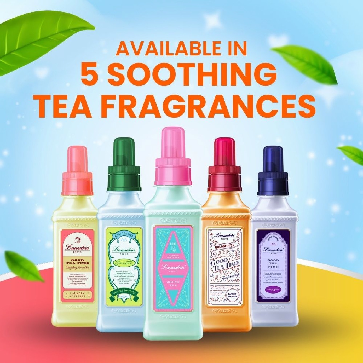 Laundry Fabric Softener Darjeeling Lemon Tea Jumbo Refill Pack 1300ml