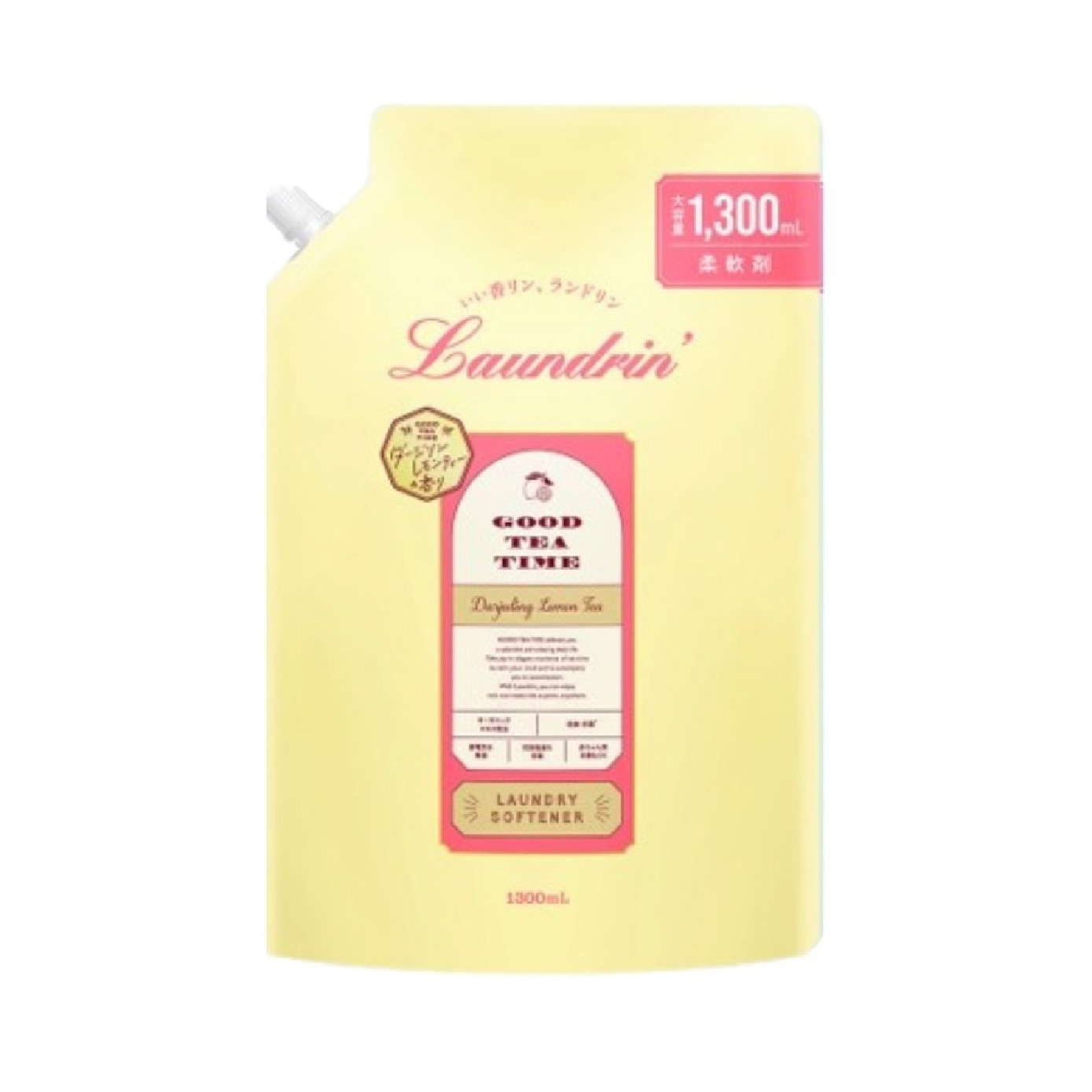 Laundry Fabric Softener Darjeeling Lemon Tea Jumbo Refill Pack 1300ml