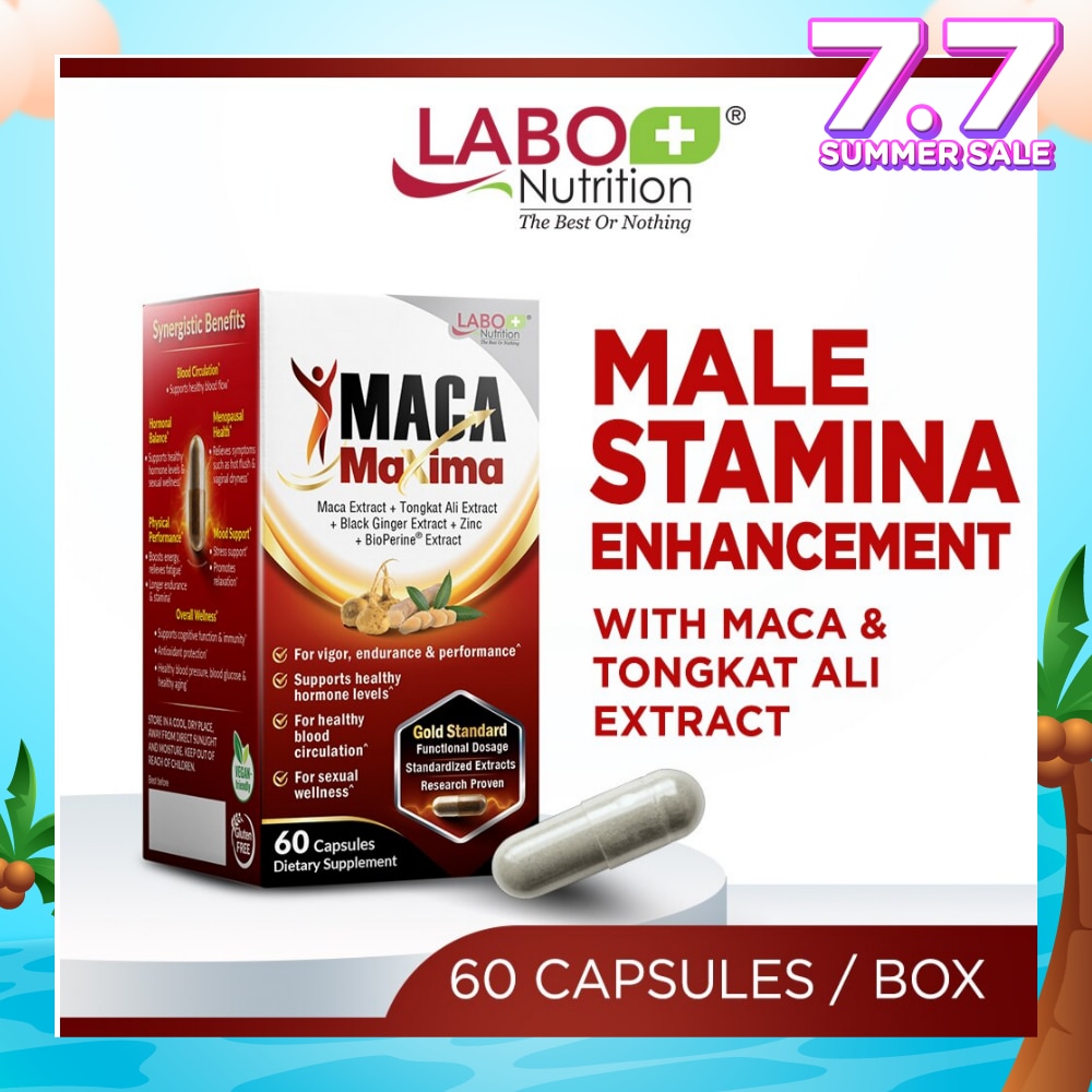 MacaMaxima Dietary Supplement Capsule (For Men Reproductive Sexual Health, Energy, Stamina, Performance & Endurance) 60s