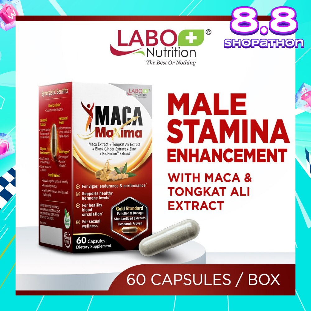 MacaMaxima Dietary Supplement Capsule (For Men Reproductive Sexual Health, Energy, Stamina, Performance & Endurance) 60s