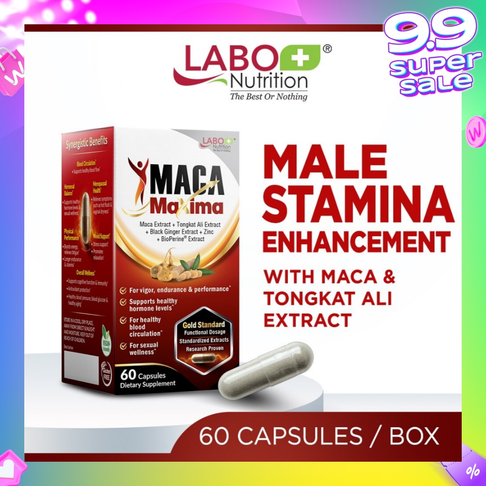 MacaMaxima Dietary Supplement Capsule (For Men Reproductive Sexual Health, Energy, Stamina, Performance & Endurance) 60s