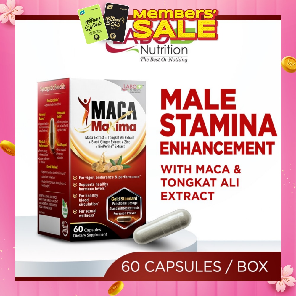 MacaMaxima Dietary Supplement Capsule (For Men Reproductive Sexual Health, Energy, Stamina, Performance & Endurance) 60s