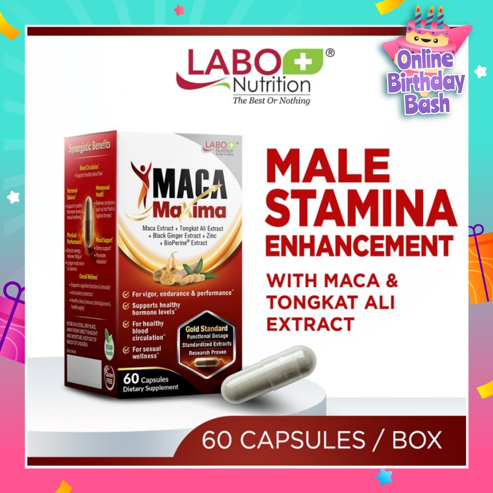 MacaMaxima Dietary Supplement Capsule (For Men Reproductive Sexual Health, Energy, Stamina, Performance & Endurance) 60s