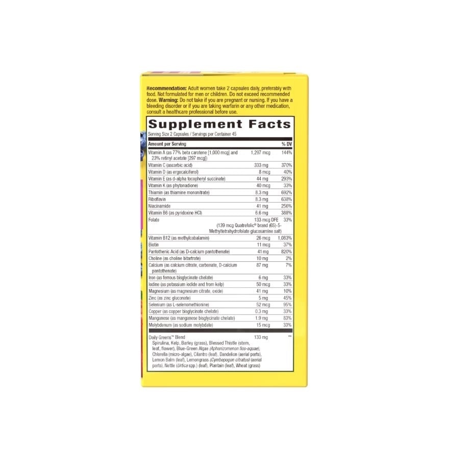 Alive Energy Women Multivitamin (Support Daily Cellular Energy) 90s
