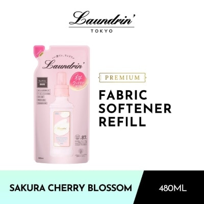 LAUNDRIN - Laundry Fabric Softener Sakura Cherry Blossom Refill Pack 480ml