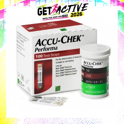 ACCU CHEK - Performa Test Strip 100s (Expiry: Oct`2026) image