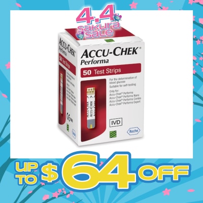ACCU CHEK - Performa Test Strips 50s&nbsp;(Expiry: Aug`2026)
