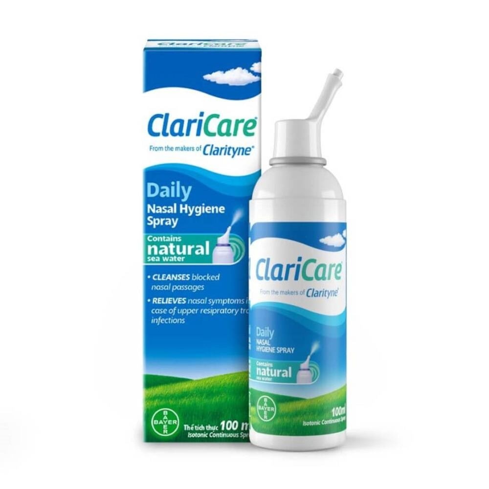 Clarityn® Claricare Daily Nasal Hygiene Spray Natural Sea Water 100ml<BR>