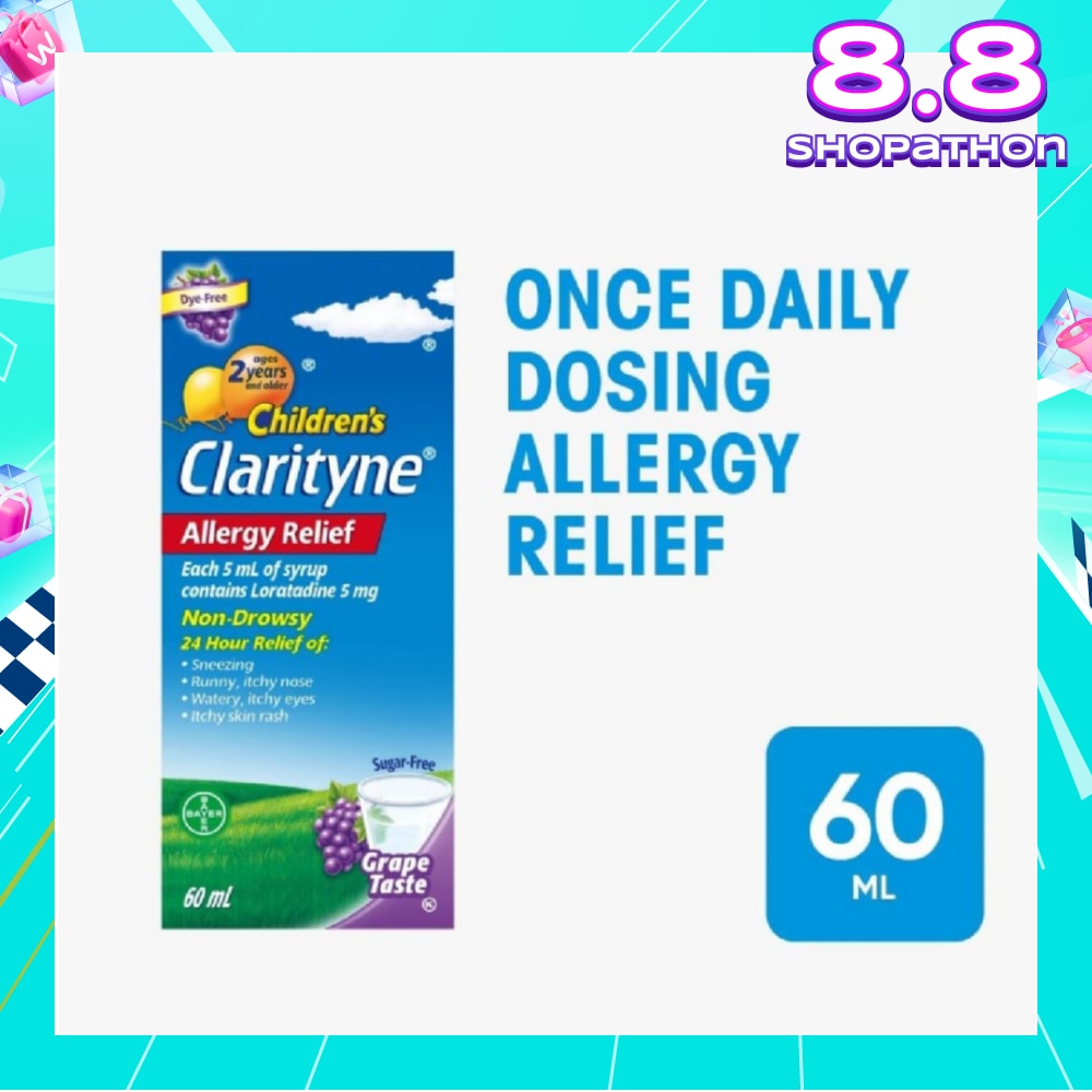 Non-Drowsy Allergy Relief Syrup Grape Flavour (Suitable for Kids above 2yrs old) 60ml
