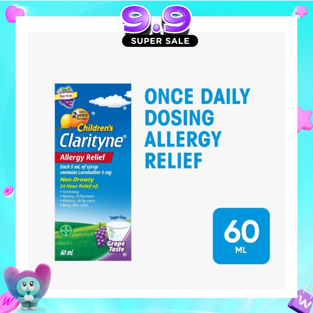 Non*Drowsy Allergy Relief Syrup Grape Flavour (Suitable for Kids above 2yrs old) 60ml image
