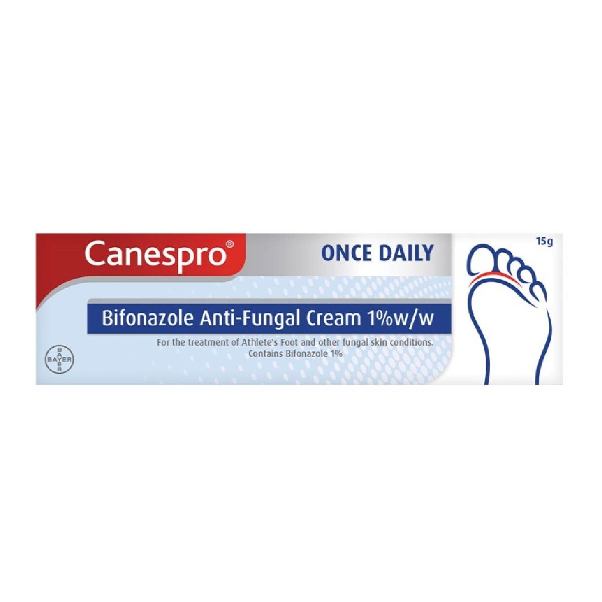 Bifonazole Anti-Fungal Cream 1% (Treatment For Athelete's Foot + Fungal Skin Conditions) 15g