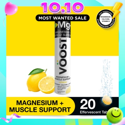 VOOST Magnesium + Muscle Support Effervescent Tablet Lemon 20s image