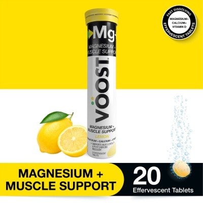 VOOST - Magnesium + Muscle Support Effervescent Tablet Lemon 20s