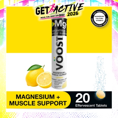 VOOST - Magnesium + Muscle Support Effervescent Tablet Lemon 20s image