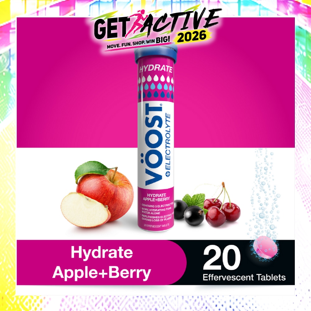 Hydrate Effervescent Tablet Apple Berry 20s image