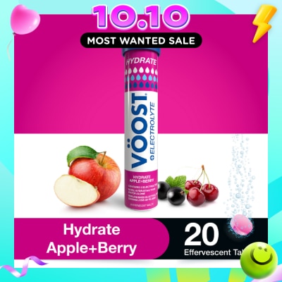 VOOST Hydrate Effervescent Tablet Apple Berry 20s image
