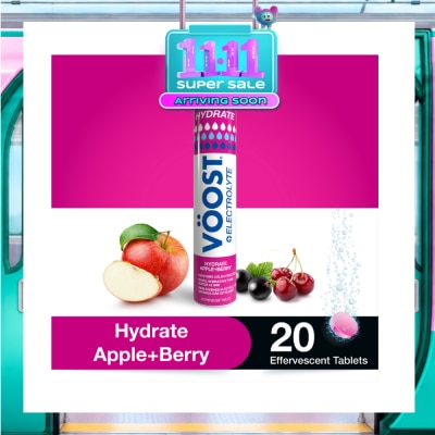 VOOST Hydrate Effervescent Tablet Apple Berry 20s image