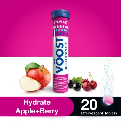 VOOST - Hydrate Effervescent Tablet Apple Berry 20s