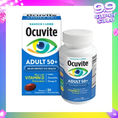 BAUSCH + LOMB Ocuvite® Eye Vitamin Adult 50+ MiniGels 50s
