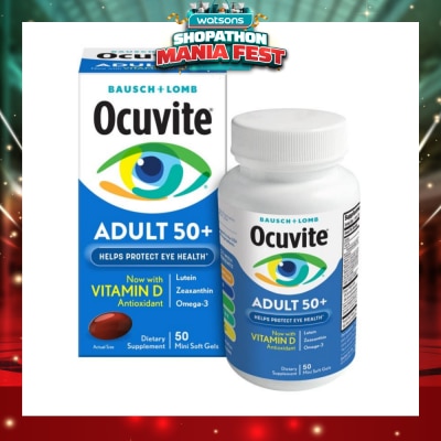 BAUSCH + LOMB - Ocuvite® Eye Vitamin Adult 50+ MiniGels 50s (Expiry: May`2027)