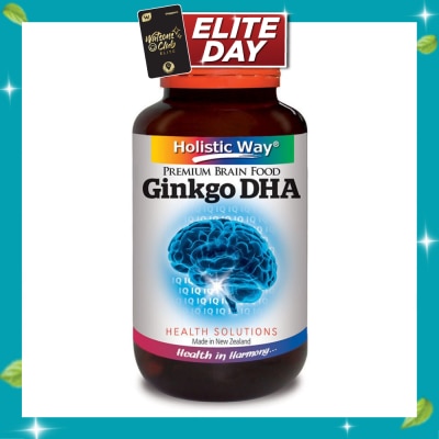 HOLISTIC WAY Ginkgo DHA Vegetarian Capsules 60s image