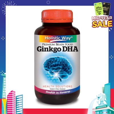 HOLISTIC WAY Ginkgo DHA Vegetarian Capsules 60s