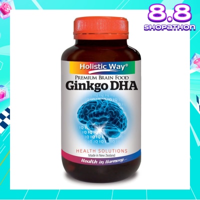 HOLISTIC WAY Ginkgo DHA Vegetarian Capsules 60s