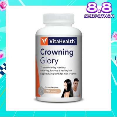 VITAHEALTH Crowning Glory 23 Hair Nourishing Softgels (Once a Day Dosage) 90s