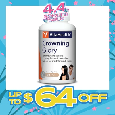 VITAHEALTH - Crowning Glory 23 Hair Nourishing Softgels (Once a Day Dosage) 90s