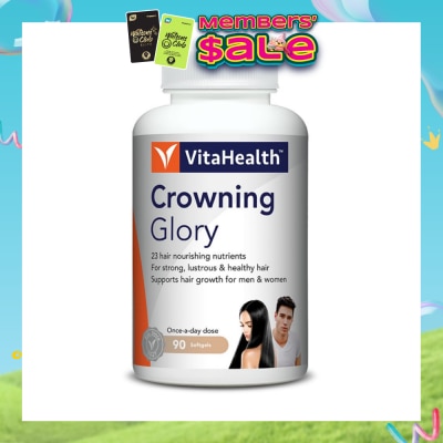 VITAHEALTH - Crowning Glory 23 Hair Nourishing Softgels (Once a Day Dosage) 90s