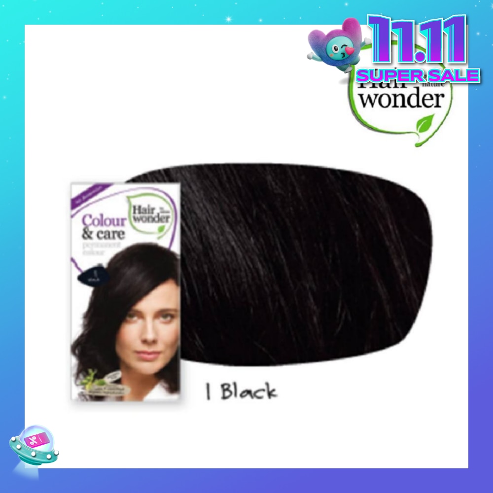 Colour & Care Organic #1 Black (For Beautiful And Glamorous Colour, Healthy, Strong And Silky Soft Hair) 100ml