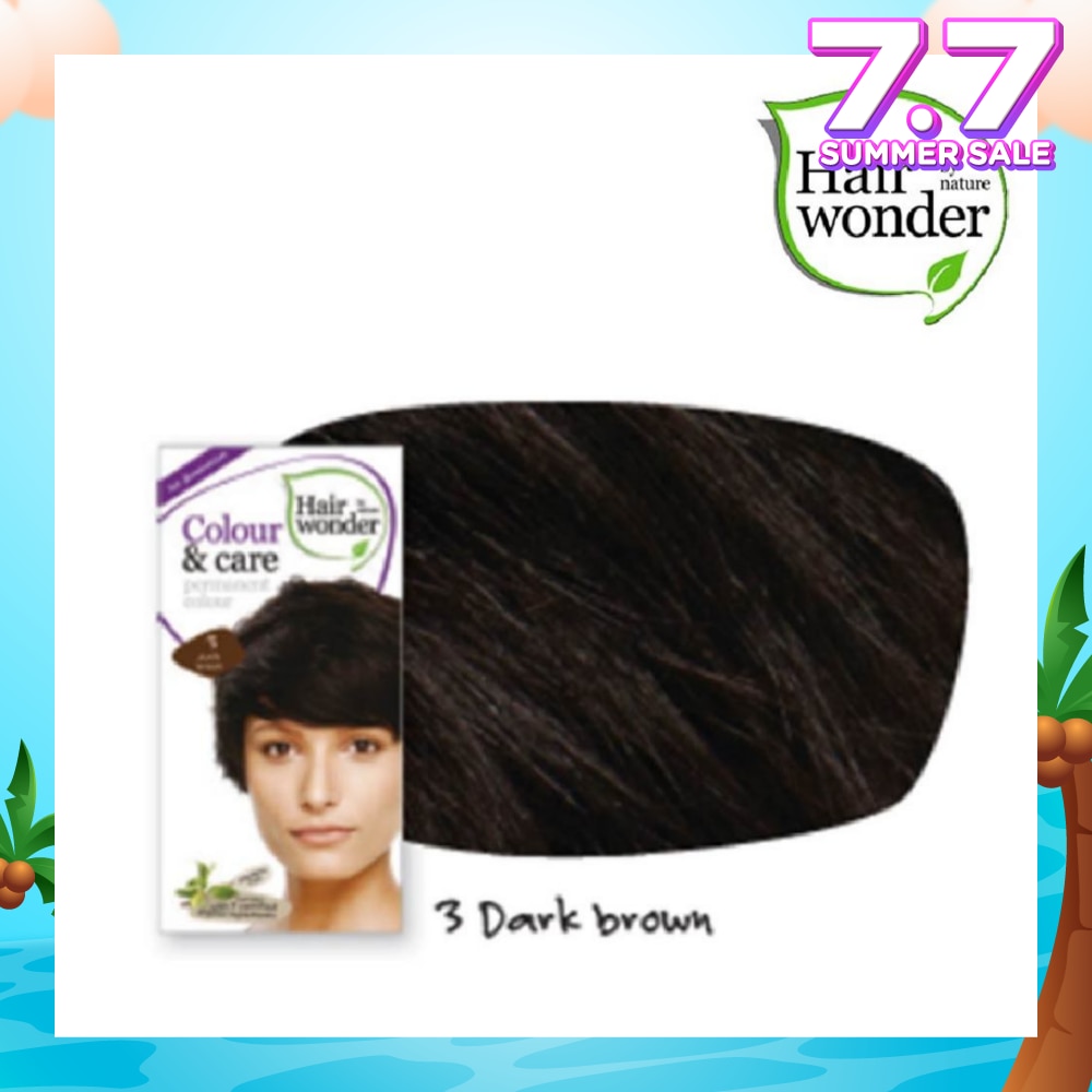 Colour & Care Organic  #3 Dark Brown (For Beautiful And Glamorous Colour, Healthy, Strong And Silky Soft Hair) 100ml