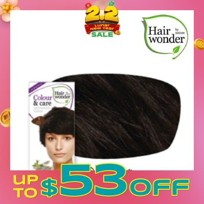 HAIR WONDER Colour & Care Organic  #3 Dark Brown (For Beautiful And Glamorous Colour, Healthy, Strong And Silky Soft Hair) 100ml