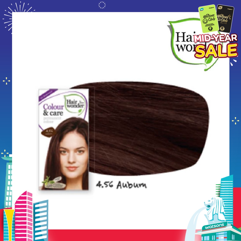 Colour & Care Organic #4.56 Auburn (For Beautiful And Glamorous Colour, Healthy, Strong And Silky Soft Hair) 100ml