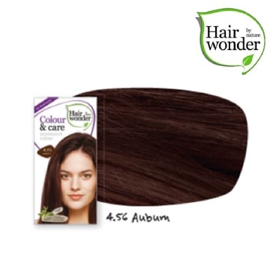 HAIR WONDER Colour & Care Organic #4.56 Auburn (For Beautiful And Glamorous Colour, Healthy, Strong And Silky Soft Hair) 100ml