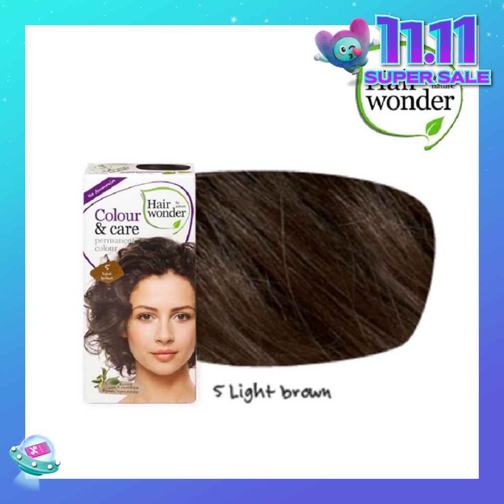 Colour & Care Organic #5 Light Brown (For Beautiful And Glamorous Colour, Healthy, Strong And Silky Soft Hair) 100ml