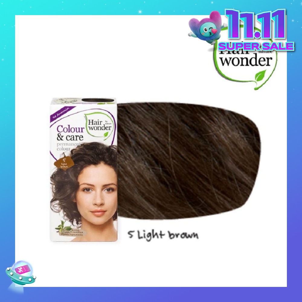 Colour & Care Organic #5 Light Brown (For Beautiful And Glamorous Colour, Healthy, Strong And Silky Soft Hair) 100ml