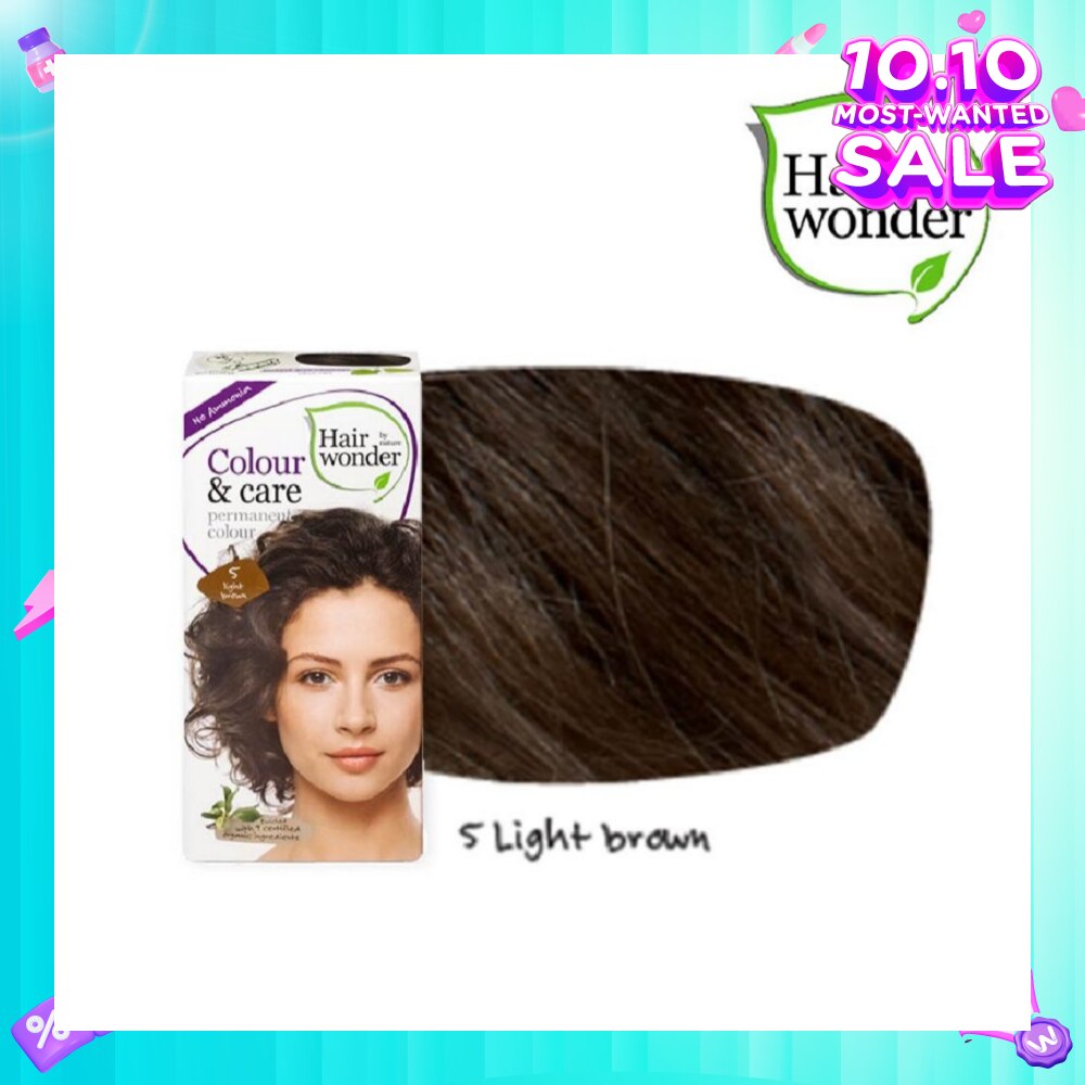 Colour & Care Organic #5 Light Brown (For Beautiful And Glamorous Colour, Healthy, Strong And Silky Soft Hair) 100ml