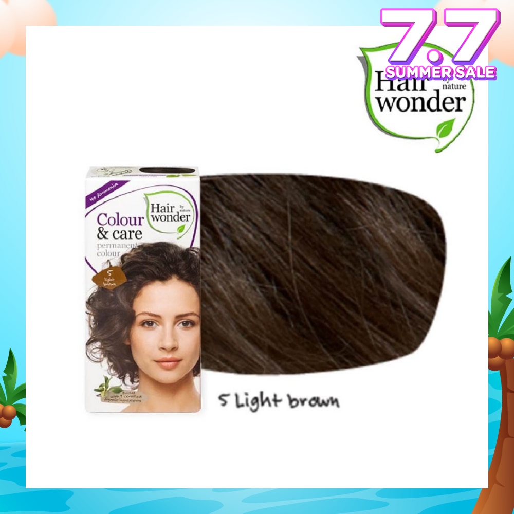 Colour & Care Organic #5 Light Brown (For Beautiful And Glamorous Colour, Healthy, Strong And Silky Soft Hair) 100ml