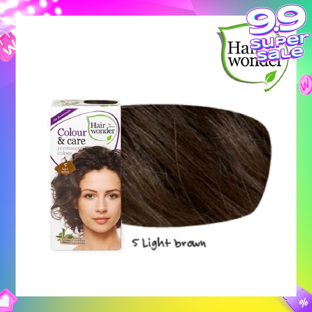 Colour & Care Organic #5 Light Brown (For Beautiful And Glamorous Colour, Healthy, Strong And Silky Soft Hair) 100ml