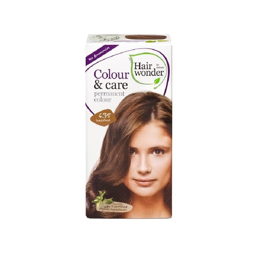 Colour & Care Organic #6.35 Hazelnut (For Beautiful And Glamorous Colour, Healthy, Strong And Silky Soft Hair) 100ml